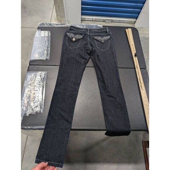 LEXI Dark Wash Stretch Jeans Straight Leg Women's/Juniors Size 3 - Picture 5 of 7